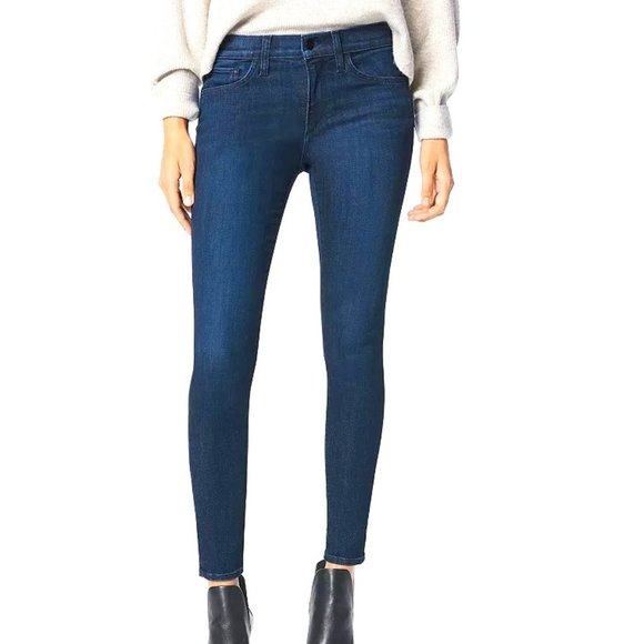 Joie Dark Wash Mid Rise Ankle Jeans - Picture 1 of 6